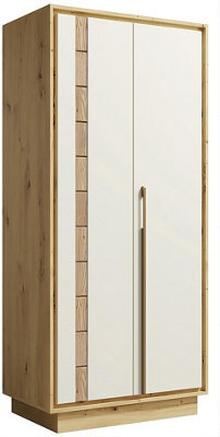 Arte Sophisticated Artisan Oak Wardrobe H194Cm W89Cm D54Cm - Stylish Storage With Soft Close System - image 1