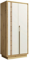 Arte Sophisticated Artisan Oak Wardrobe H194Cm W89Cm D54Cm - Stylish Storage With Soft Close System - thumbnail 1