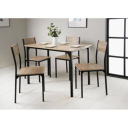 Spot On Dealz Dining Set 5-Piece Dining Set Table And Chairs Modern Dining Furniture Compact Dining Set Kitchen Table Set - thumbnail 2