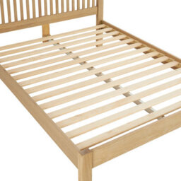 The Furniture Market Cheshire Whitewash Solid Oak 5Ft King Size Bed Frame Low Footboard - thumbnail 6