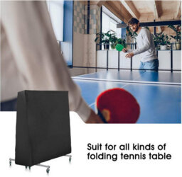 Outdoor Protective Cover, Ping Pong Table 165X70X185Cm, Black - thumbnail 4