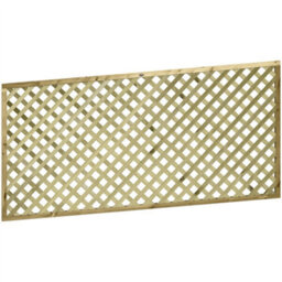 Premier Garden Supplies Urban Diamond Wooden Trellis Panel 6Ft X 3Ft (4 Pack) Heavy-Duty Lattice Fencing Topper For Climbing Plant Support - thumbnail 8
