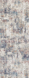 Livabliss Huntington Beach-Modern Cream Blue Red In- & Outdoor Rug 80 X 220 Cm Easy Care, Non Shedding