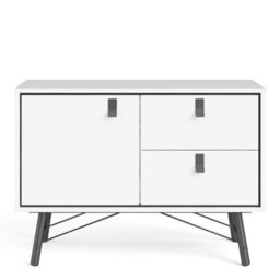 Furniture To Go Ry Sideboard With 1 Door + 2 Drawers Matt White - thumbnail 2