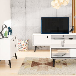 Furniture To Go Ry Sideboard With 1 Door + 2 Drawers Matt White - thumbnail 6