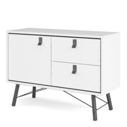 Furniture To Go Ry Sideboard With 1 Door + 2 Drawers Matt White - thumbnail 3