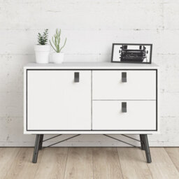 Furniture To Go Ry Sideboard With 1 Door + 2 Drawers Matt White - thumbnail 7