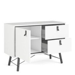 Furniture To Go Ry Sideboard With 1 Door + 2 Drawers Matt White - thumbnail 4
