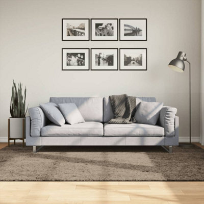 Walplus Rug Istan High Pile Shiny Look Grey 160X230 Cm - image 1