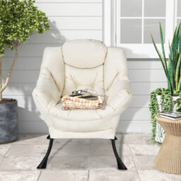 Contemporary Lounge Armchair Elegant Polyester Fabric Recliner Chair - thumbnail 6