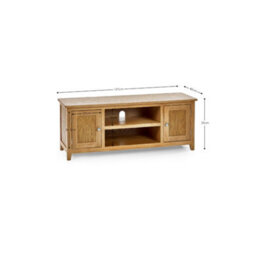 Julian Bowen Mallory Widescreen Tv Unit - Oak - thumbnail 7