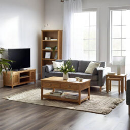 Julian Bowen Mallory Widescreen Tv Unit - Oak - thumbnail 2
