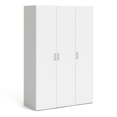 Furniture To Go Space Wardrobe With 3 Doors White 1750 (W) 115.8 X  (H) 175.4 X  (D) 49.4Cm - image 1