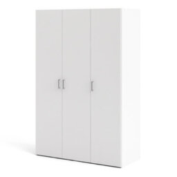 Furniture To Go Space Wardrobe With 3 Doors White 1750 (W) 115.8 X  (H) 175.4 X  (D) 49.4Cm - thumbnail 4
