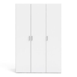 Furniture To Go Space Wardrobe With 3 Doors White 1750 (W) 115.8 X  (H) 175.4 X  (D) 49.4Cm - thumbnail 3
