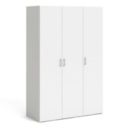 Furniture To Go Space Wardrobe With 3 Doors White 1750 (W) 115.8 X  (H) 175.4 X  (D) 49.4Cm - thumbnail 1