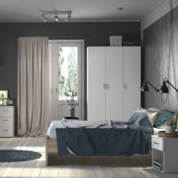 Furniture To Go Space Wardrobe With 3 Doors White 1750 (W) 115.8 X  (H) 175.4 X  (D) 49.4Cm - thumbnail 9