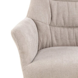 Furniture To Go Alonso Swivel Cream Dining Chair With Armrest Set Of 2 - thumbnail 5