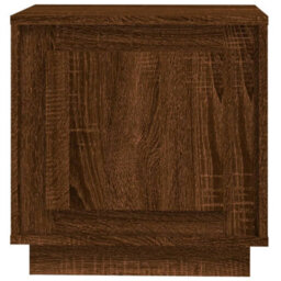 Berkfield Bedside Cabinet Brown Oak 44X35X45 Cm Engineered Wood - thumbnail 7