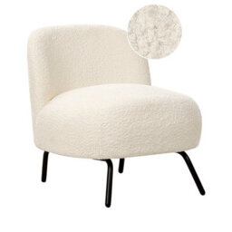 Beliani Armchair Kumla Boucle Off-White