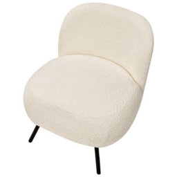 Beliani Armchair Kumla Boucle Off-White - thumbnail 7