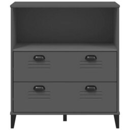 Berkfield Bookcase Viken Anthracite Grey 80X40X90 Cm Engineered Wood - thumbnail 6