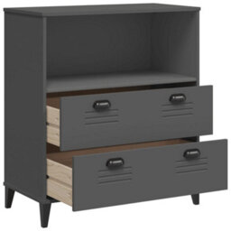 Berkfield Bookcase Viken Anthracite Grey 80X40X90 Cm Engineered Wood - thumbnail 5