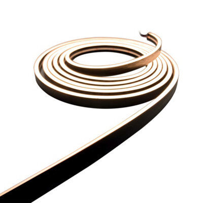 Fnx Bathrooms Arc Ultra-Slim Black 5M Led Strip Light - 12V Dc, 15W, Warm White, Ip67 Waterproof With 3M Vhb Tape - image 1