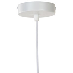 Wyld and Coco Lumacraft Wavy Metal Pendant Lamp White With Brass Accents, Modern Industrial Ceiling Light - W40 X H127 Cm - thumbnail 7