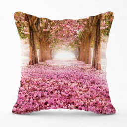 Warren Reed Designer Pink Flower Tree Tunnel Cushions 60Cm X 60Cm - thumbnail 1