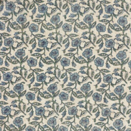 Paoletti Delphine Printed Cotton Throw, Blue, 130 X 170Cm - thumbnail 2
