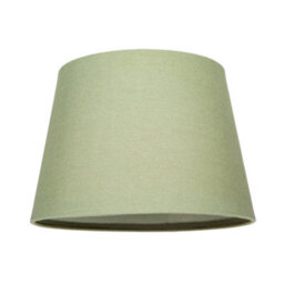 Happy Homewares Traditional 8 Inch Olive Green Linen Drum Table/pendant Lamp Shade 40W Maximum