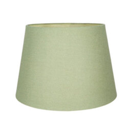Happy Homewares Traditional 8 Inch Olive Green Linen Drum Table/pendant Lamp Shade 40W Maximum - thumbnail 3