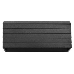 Long Life Lamps Company Modern Led Wall Light Down Or Up Path Brick Surface Mount Light Matt Black In Warm White Zlc039Ww - thumbnail 4