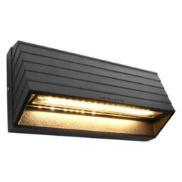 Long Life Lamps Company Modern Led Wall Light Down Or Up Path Brick Surface Mount Light Matt Black In Warm White Zlc039Ww
