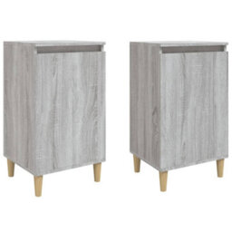 Vidaxl Bedside Cabinets 2 Pcs Grey Sonoma 40X35X70 Cm Engineered Wood - thumbnail 2