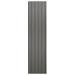 Wbm Cre8 Acoustic Decorative Timber Slat Wall Panel - Light Oak Grey - 2400mm X 600mm - thumbnail 4