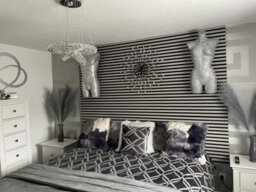 Wbm Cre8 Acoustic Decorative Timber Slat Wall Panel - Light Oak Grey - 2400mm X 600mm - thumbnail 8