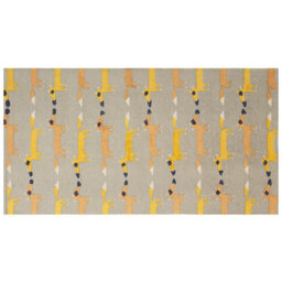 Beliani Kids Rug Bankgo Grey 80 X 150 Cm Cotton - thumbnail 1