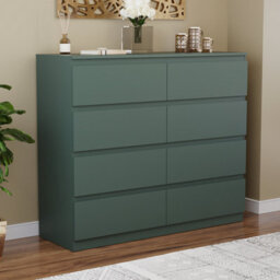 Lassic Vida Designs Denver Green 8 Drawer Chest Of Drawers (H) 955mm (W) 1200mm (D) 400mm - thumbnail 5