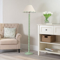Valuelights Bobbles Sage Green Bobbin Floor Lamp Base - thumbnail 4