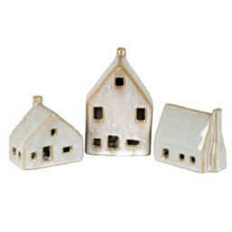 Nook Ceramic House With Led Light Illuminated Christmas Village Piece - thumbnail 4