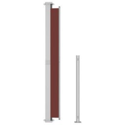 Walplus Patio Retractable Side Awning Garden Sun Shade Canopy Gazebo For Back Door, Porch, Patio 220X500 Cm Brown - thumbnail 4