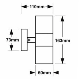 CGC Lighting Cgc Outdoor Outside Wall Light Stainless Steel Gu10 Security Porch Up & Down Beam - thumbnail 4