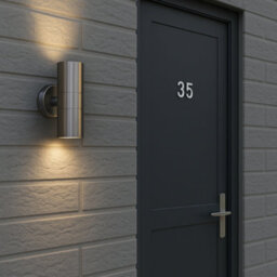 CGC Lighting Cgc Outdoor Outside Wall Light Stainless Steel Gu10 Security Porch Up & Down Beam - thumbnail 8