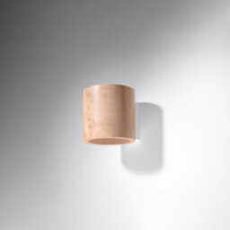 Luminosa Lighting Luminosa Orbis 1 Light Wall Light Natural Wood, G9 - thumbnail 1