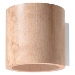 Luminosa Lighting Luminosa Orbis 1 Light Wall Light Natural Wood, G9 - thumbnail 3