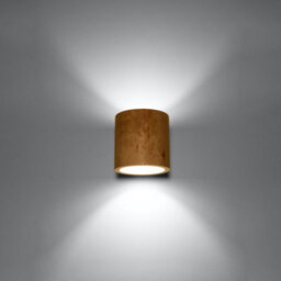 Luminosa Lighting Luminosa Orbis 1 Light Wall Light Natural Wood, G9 - thumbnail 2