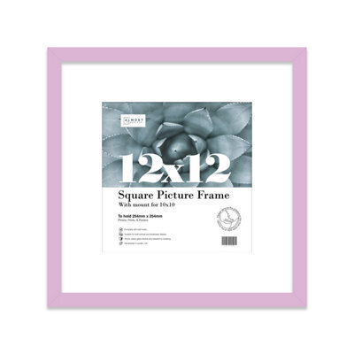 "12X12"" Lilac Picture Frame - 12X12"" Square Frame With 10X10"" Mount For 12X12""/10X10"" Pictures Moderrn Style Thin Edge, 1 Pack" - image 1