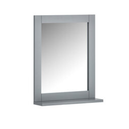 Sobuy Frg129-Sg, Wall Mounted Bathroom Mirror With Storage Shelf, Grey,w40Xd10Xh49.2